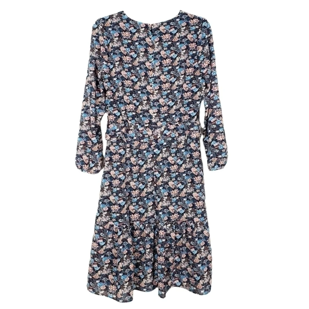 J. CREW Ruffle Hem Dress in Paisley Floral